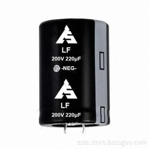 Snap-in Aluminum Electrolytic Capacitor with 0.15 Dissipation Factor